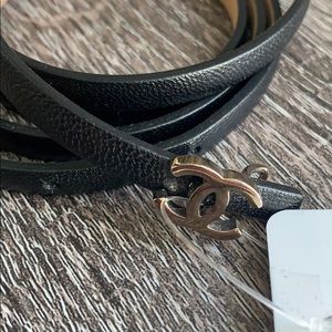 CHANEL Accessories - Genuine Chanel skinny leather belt CHANEL Accessories - Genuine Chanel skinny leather belt